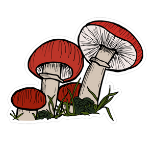 The Mushroom Village Sticker