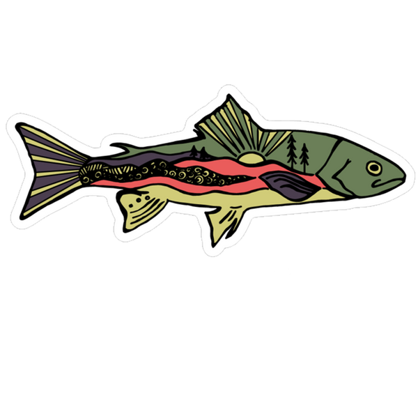 Mountain Trout Sticker