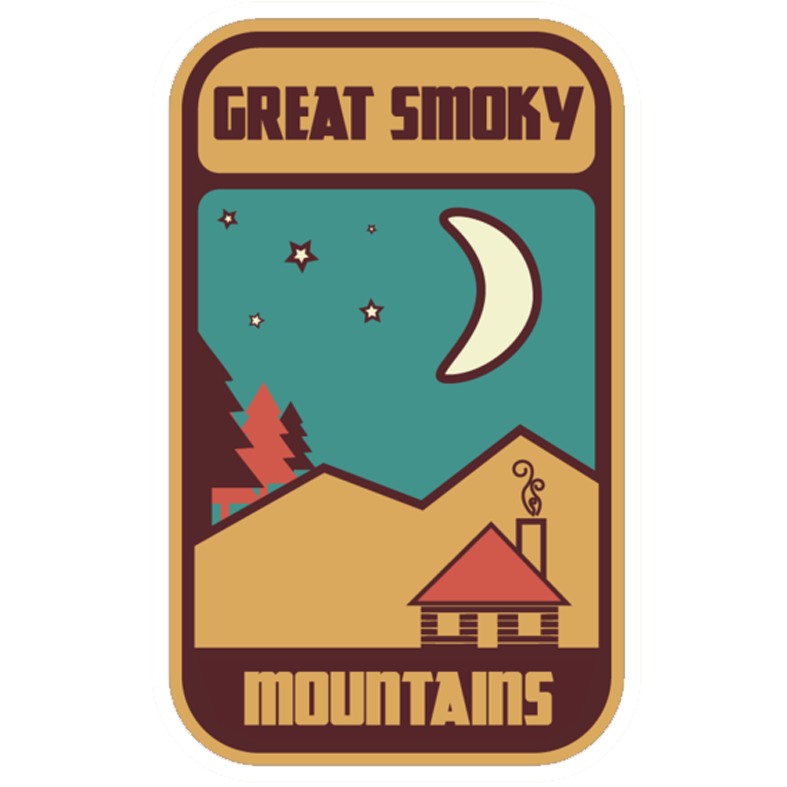 Great Smoky Mountains 2D Sticker