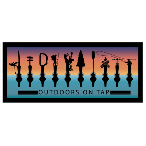 Outdoors on Tap Ocean Sticker