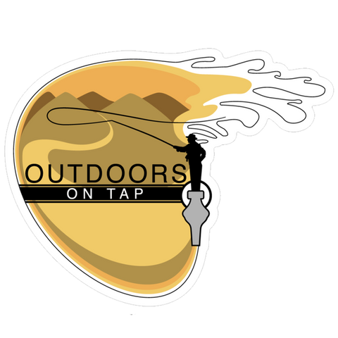 Outdoors on Tap Fly Fishing Sticker