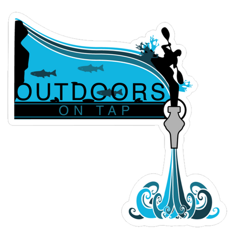 Outdoors on Tap Kayaking Sticker