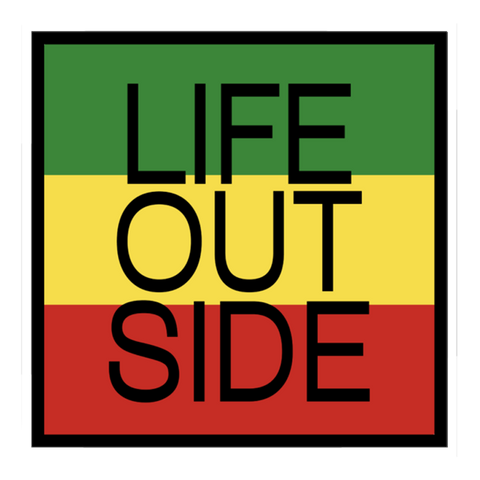 Rasta Life Outside Sticker