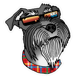 Sunset Schnauzer Sticker