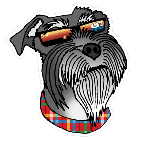 Sunset Schnauzer Sticker