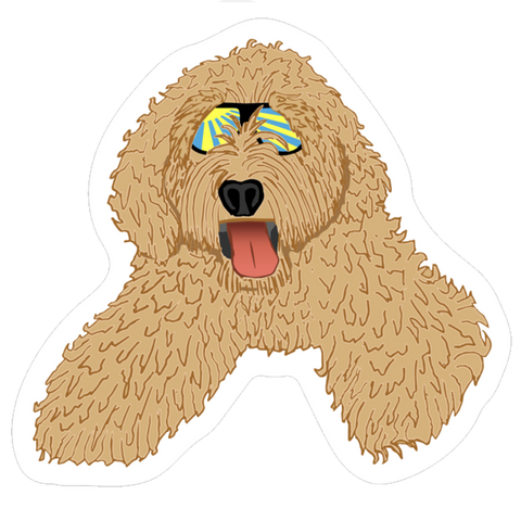 Sunny the Golden Doodle Sticker