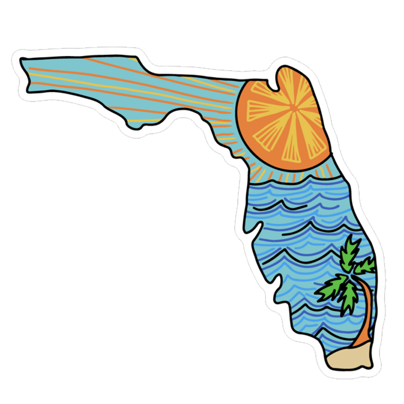 Citrus Sun Florida Sticker