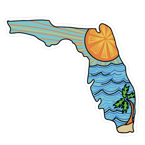 Citrus Sun Florida Sticker