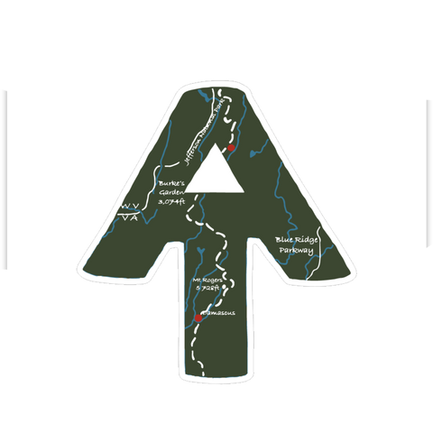 Appalachian Trail NC/VA Sticker