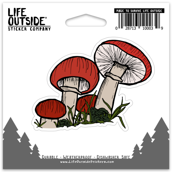 The Mushroom Village Sticker