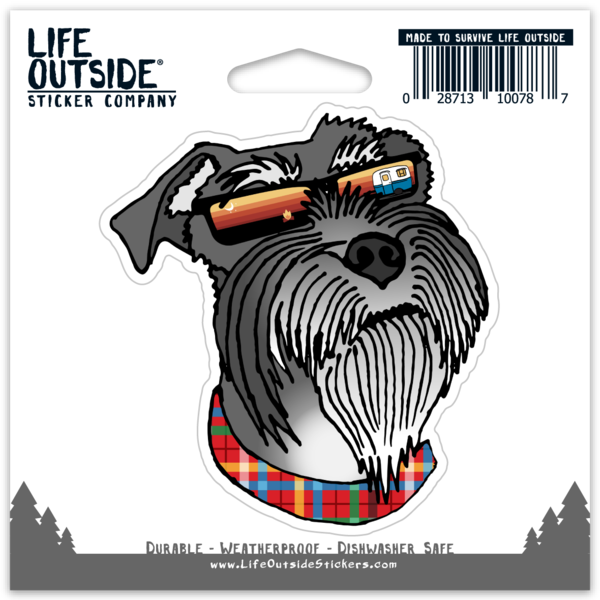 Sunset Schnauzer Sticker