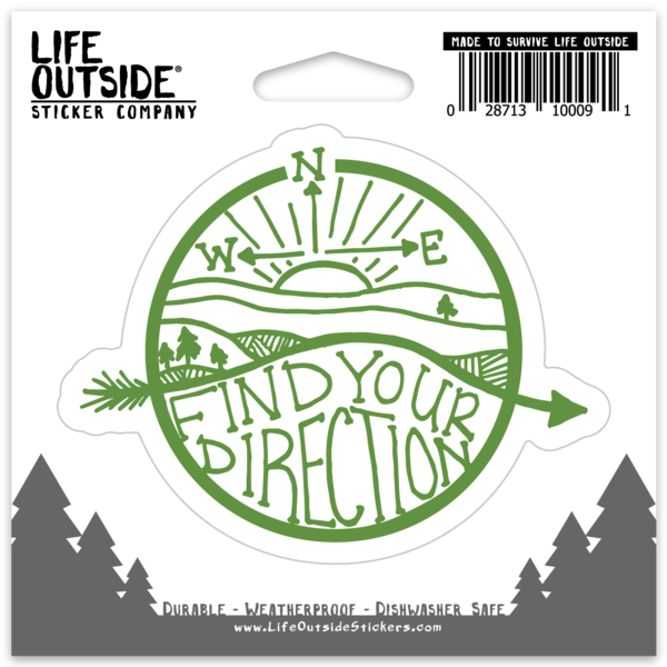 Find Your Direction Sticker