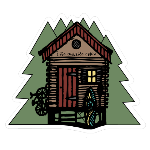 Rustic Tiny House Sticker