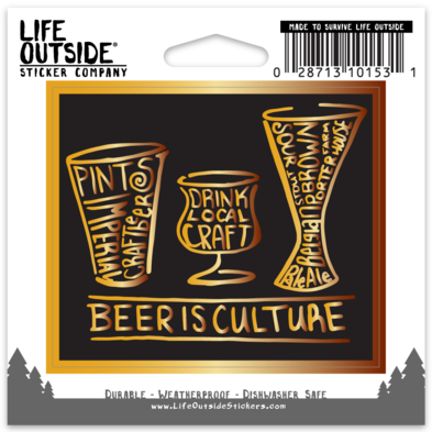 Beer is Culture Sticker