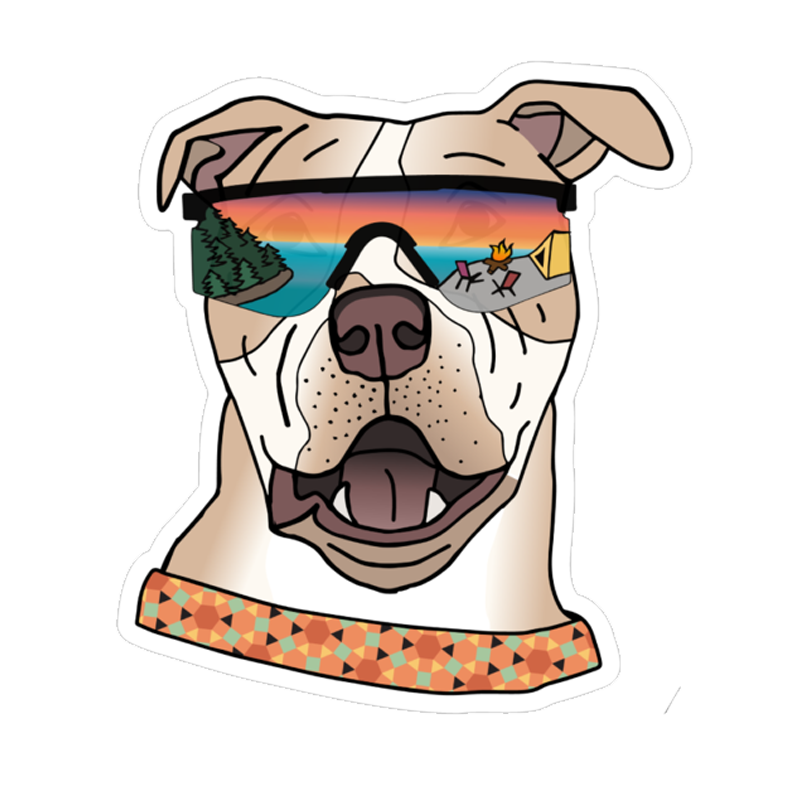 Meadow the Fawn Pit Bull Sticker