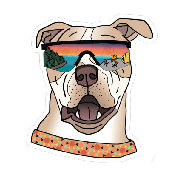 Meadow the Fawn Pit Bull Sticker