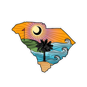 Palm Tree South Carolina Sticker